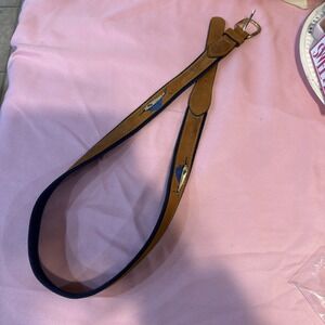 Zep Pro Brown Fish Embroidery Belt - Size 40